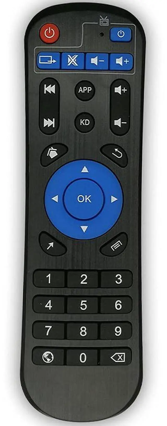 Main image of Remote Control Replacement Compatible with Android TV Box T95, T95 MAX, T95Z Plus, T95K T95V T95U T95W Pro, T95 X2, Qbox, Q Plus, X96, H96, MX1, MX10, T9, TX3, TX6, H50, HK1, X88 Android Box
