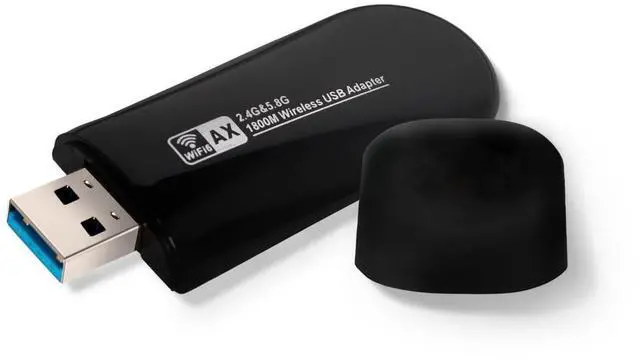 Main image of WiFi Adapter for Desktop PC and Laptop Ultra-Fast 1800Mbps Wi-Fi 6 USB Wireless Network Adapter, Dual Band 2.4/5GHz,Compatible with Windows 11/10 Built in High Gain Antenna