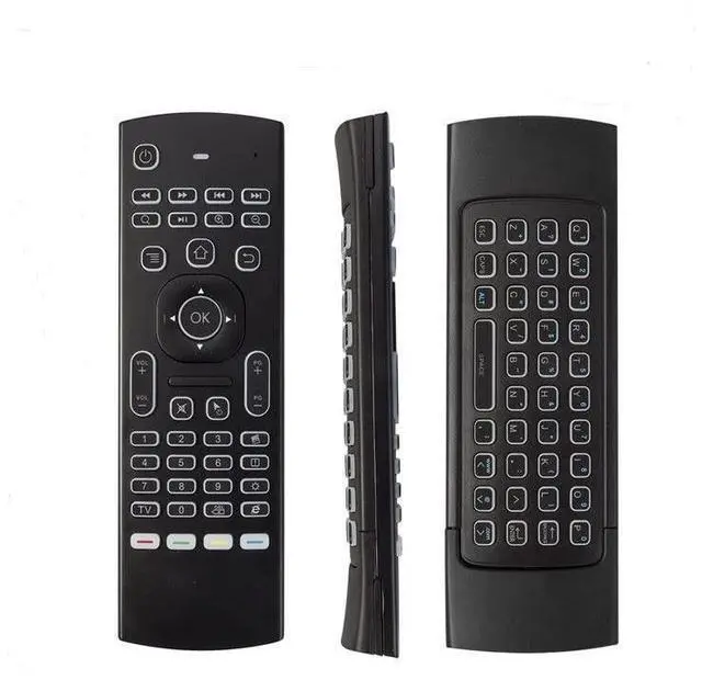 Alt view image 5 of 7 - MX3 Pro Mini Keyboard Backlight Fly Remote Mouse,Android TV Remote Control,IR Learning Mini Wireless Keyboard for Android TV Box.HTPC.IPTV,Networked Set-top Box,Mini PC(Battery not Included)