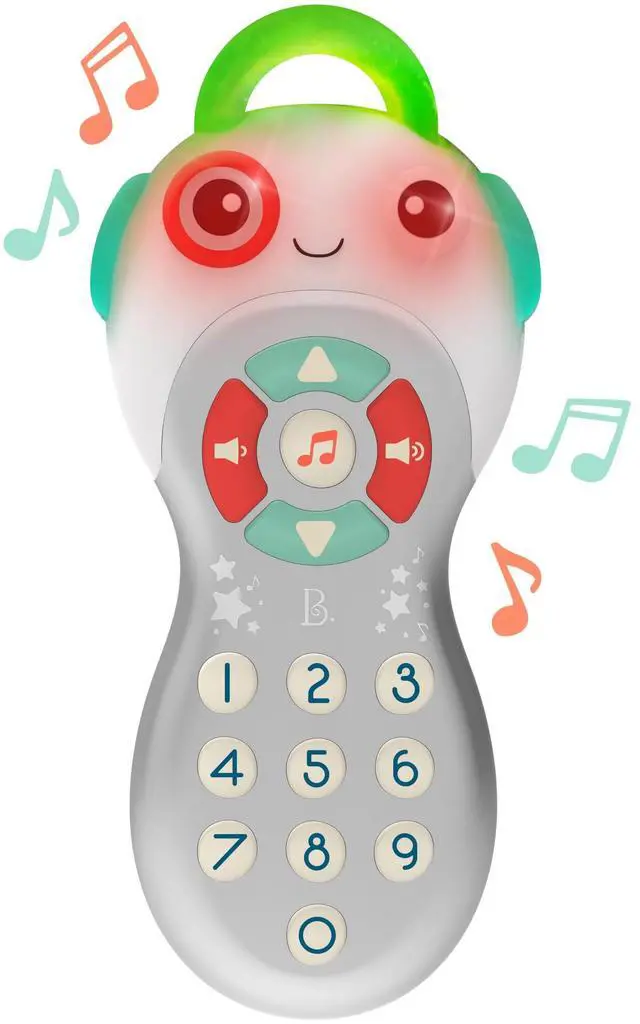 Main image of Musical TV Remote Control with Learning Numbers & Songs Interactive Sensory Toy with Light Up Buttons Educational Baby Toys for Development, 6 Months & Up