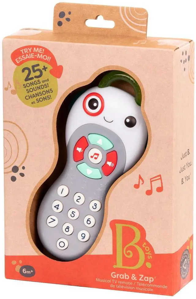 Alt view image 6 of 6 - Musical TV Remote Control with Learning Numbers & Songs Interactive Sensory Toy with Light Up Buttons Educational Baby Toys for Development, 6 Months & Up