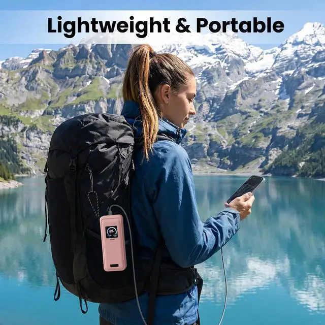 Alt view image 7 of 7 - Compatible with Anker Prime Power Bank 26,250Mah 300W Case Cover, Soft Silicone Shockproof Protective Case for Anker 300W Prime Power Bank with Anti-Lost Strap, LCD Display Visible (Pink)