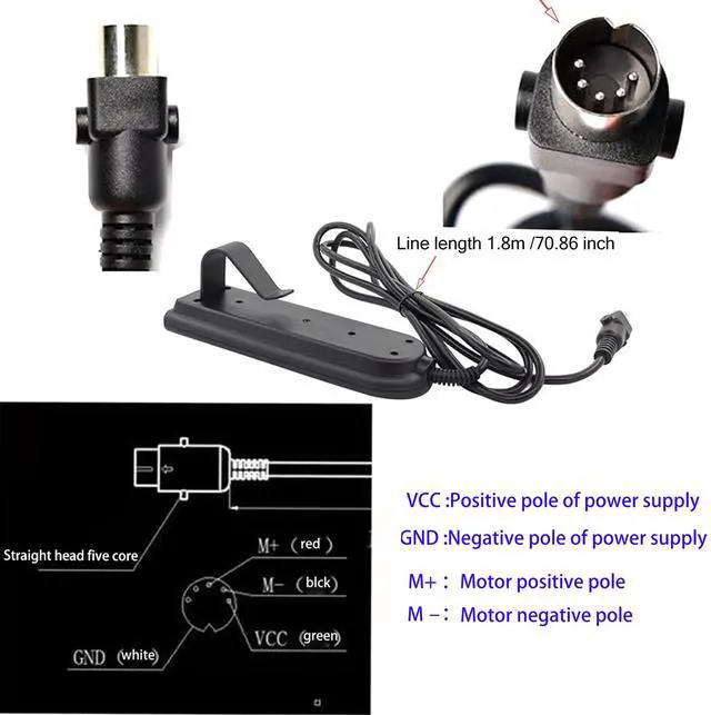 Alt view image 3 of 5 - Electric Recliner Replacement Parts,5 Pin 2 Button Direct Power Recliner Remote Control