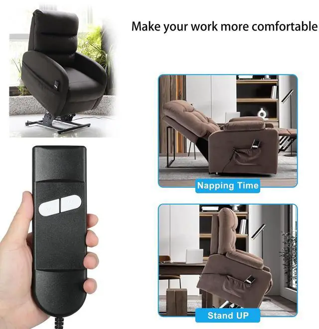 Alt view image 5 of 5 - Electric Recliner Replacement Parts,5 Pin 2 Button Direct Power Recliner Remote Control