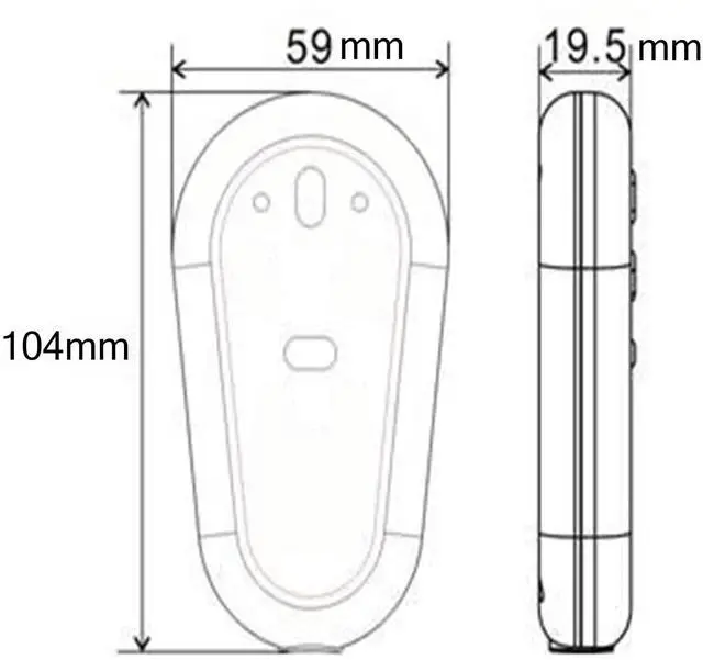 Alt view image 2 of 6 - Lift Chair Remote Replacement,2 Button Chair Lift Remote Control,5 Pin Plug Recliner Replacement Fixed Electric Sofa Recliner Lift Handle