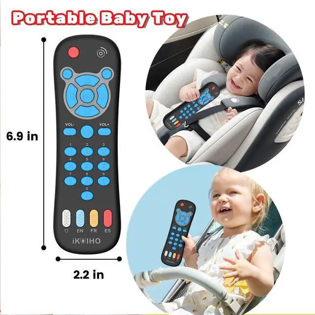 Alt view image 7 of 7 - Baby Remote Control Toy for 1 Year Old Boys Girls Gifts Realistic Toddler TV Remote Toy with Music and Light Early Education Learning Toy Remote Kid Infant Baby Toys for 6 to 12 Months 12 to 18 Months
