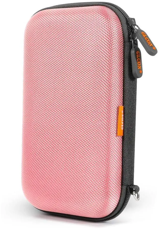 Main image of Light Pink Kawaii Hard EVA Case, Shockproof Travel Pouch for Drive