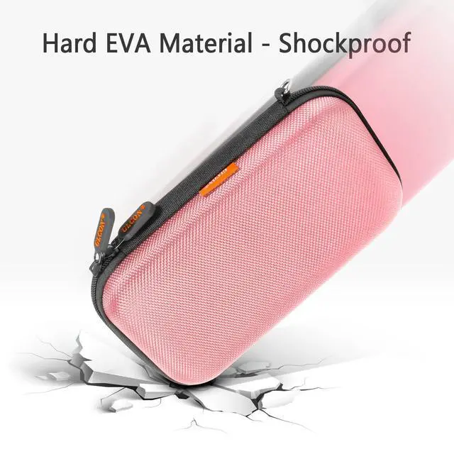 Alt view image 5 of 7 - Light Pink Kawaii Hard EVA Case, Shockproof Travel Pouch for Drive