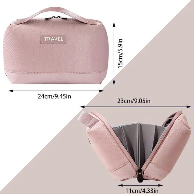 Alt view image 2 of 7 - Electronic Organizer Accessory Cable Organiser Bag Water-Resistant Travel Essentials Tech Pouch for Charger, Cables, Hard Drive, Power Bank, Memory Card (Pink)