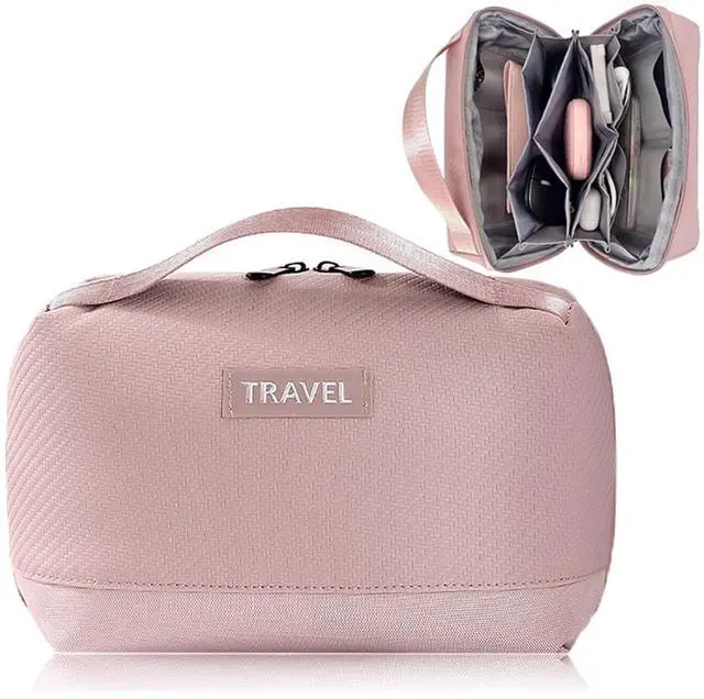 Main image of Electronic Organizer Accessory Cable Organiser Bag Water-Resistant Travel Essentials Tech Pouch for Charger, Cables, Hard Drive, Power Bank, Memory Card (Pink)