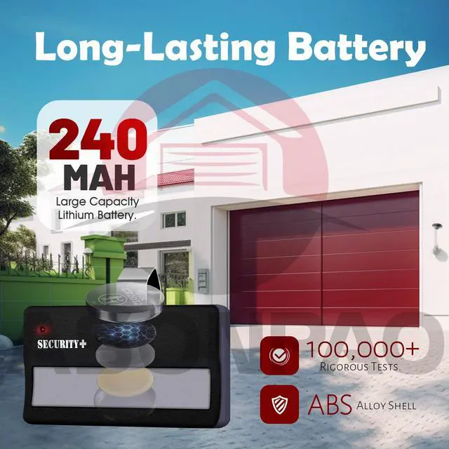 Alt view image 3 of 7 - LiftMaster 971LM Chamberlain 950CB Security+ 1-Button Garage Door Opener Remote (ONLY for 1997-2005 Models RED or Orange Learn Button) - Pack of 25-Year-Warranty
