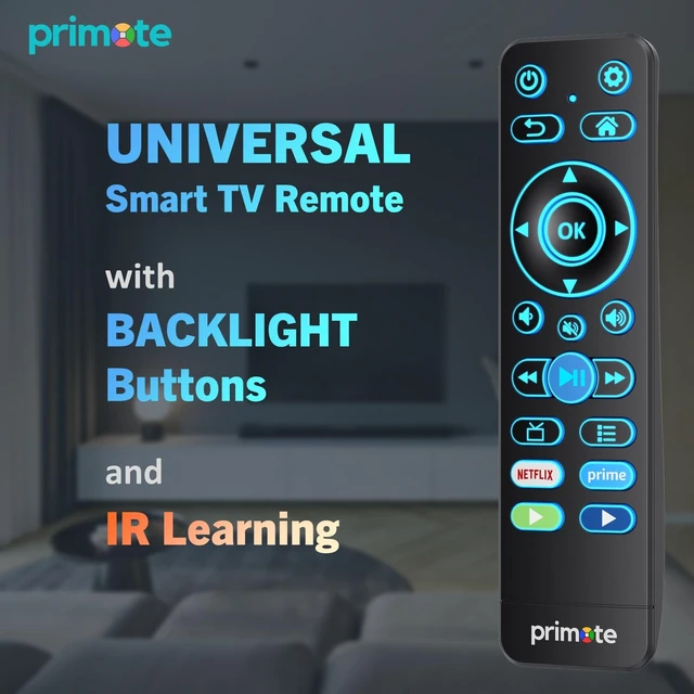 Alt view image 6 of 6 - Remote w/Backlit for Fire& Roku Smart-TVs (NOT for Stick or Player) for Insignia-Toshiba-TCL-Hisense-ONN-Sharp-Pioneer-Westinghouse Fire TV and Roku TV