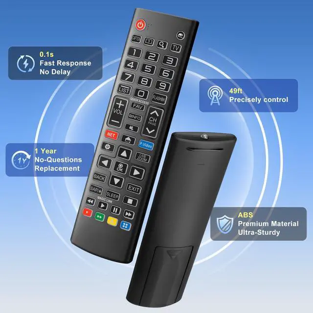 Alt view image 6 of 7 - Backlit Remote for LG Smart TV, Universal Replacement for All LG TV Remote Control for Easy Nighttime Use.1-Year Warranty.