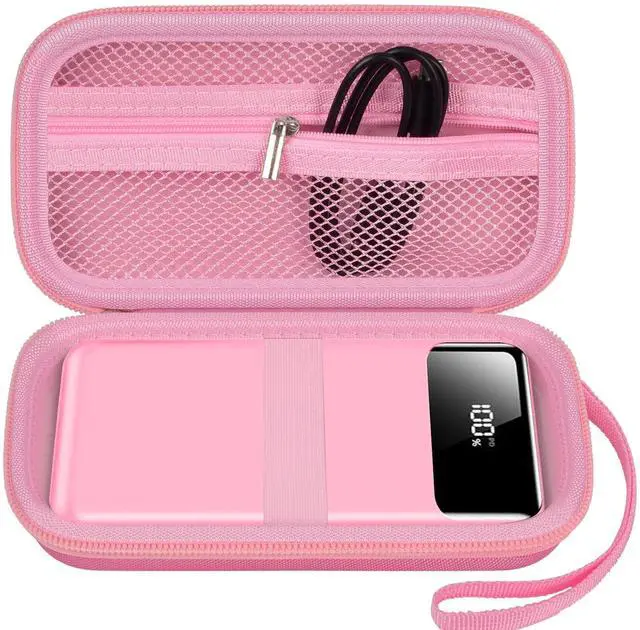 Main image of Portable Bank Charger Case for Charmast for VRURC for OHOVIV for SABANI for YILANS for CFIAI for LOVELEDI for RGVOTA for Miday for RONEGN for POIYTL for IAPOS Fast Charging Battery (Pink)