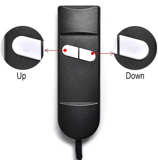 Alt view image 4 of 7 - Lift Chair Remote Replacement, 5 Pin 2 Buttons Straight Power Recliner Remote, Power Recliner Replacement Compatible for Most Lift Chair Brands