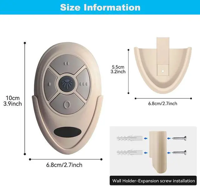 Alt view image 5 of 6 - 35T Ceiling Fan Remote Control Replacement for Harbor Breeze Replace FAN-53T FAN-11T Fan-HD L3HFAN35T FAN-35T L3HFAN35T1 FAN-35T1, 3-Speed with Light Dimmer,Learn Key