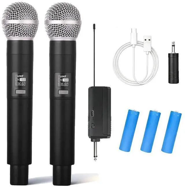 Main image of Professional Karaoke Microphone Set, Dual Vocal Pickup, Easy Setup, USB Rechargeable, LED Display, Compatible with Karaoke Machines and More