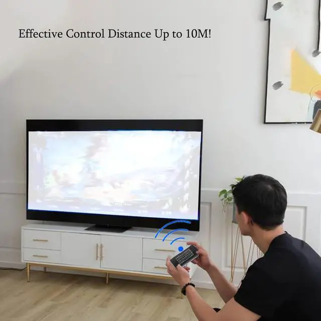 Alt view image 7 of 7 - MX3 Air Mouse Voice Remote Control, 2.4G Multifunctional Blacklight Mini Wireless Keyboard Air Mouse Remote for Android Smart TV Box, 3-Gyro&Gsensor, Projector HTPC Mini PC, PS3/4 Xbox 360