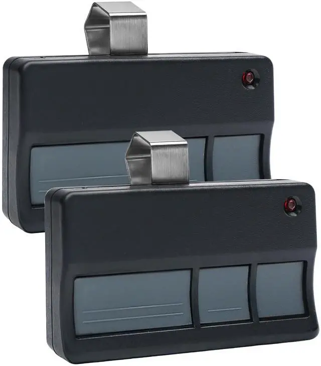 Main image of Garage Door Opener Remote 315 MHz Compatible with Raynor, Replacement for 371RGD, 372RGD, 373PRGD, 373RGD, 377LG (2005-2014) with Purple Learn Button Openers, Replacement Part (2PCS, Grey Button)