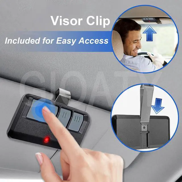 Alt view image 3 of 7 - 3 for Chamberlain LiftMaster Craftsman Garage Door Opener Remote, Replaces 893LM 893Max 891LM 371LM 373LM 971LM 973LM, no Wait Wireless Remote Keyless Entry, Safe Security