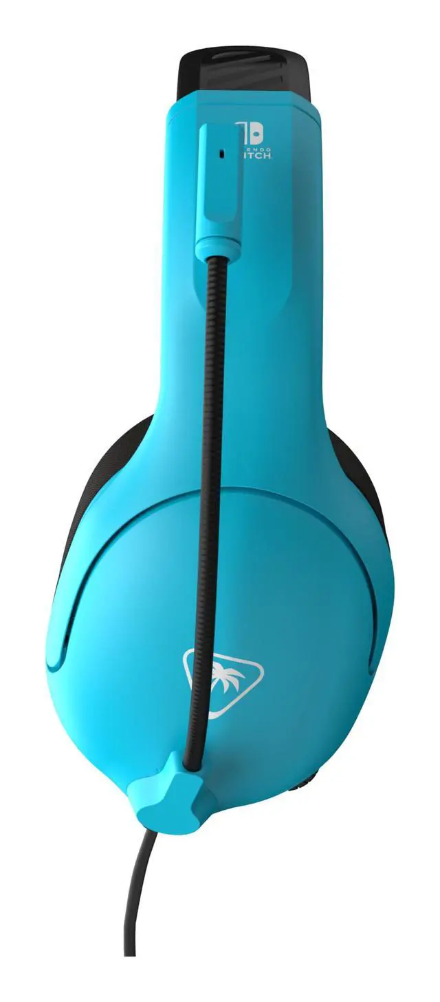 Alt view image 2 of 7 - Airlite Fit Wired Gaming Headset: Officially Licensed for Nintendo Switch, Nintendo Switch 2/Lite/OLED Model - Flip-to-Mute Mic, Over-Ear Comfort Cushions, 40mm Speakers - Neon Blue & Red