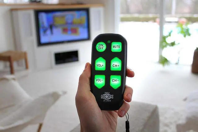 Alt view image 5 of 7 - Universal Big Button TV Remote - EasyMote | DT-R08B. Backlit, Easy Use, Smart, Learning Television & Cable Box Controller, Perfect for Assisted Living Elderly Care. White TV Remote Control