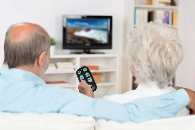 Alt view image 6 of 7 - Universal Big Button TV Remote - EasyMote | DT-R08B. Backlit, Easy Use, Smart, Learning Television & Cable Box Controller, Perfect for Assisted Living Elderly Care. White TV Remote Control