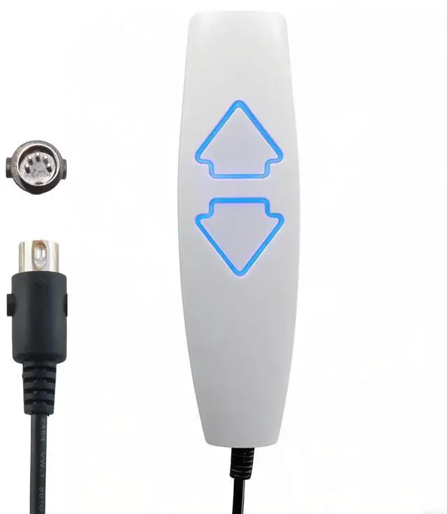 Main image of Lift Chair Remote Replacement, 5 Pin 2 Lighted Button Hand Control with 6Ft Cord for Power Lift Recliner Chairs Accessories, Recliner Control Replacement Parts