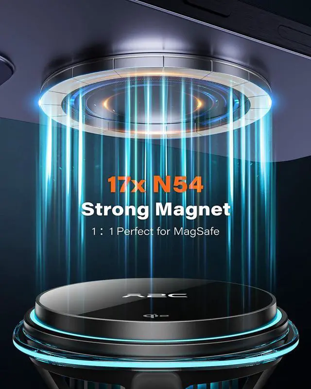 Alt view image 4 of 7 - Qi2 15W Wireless Car Charger CD Mount for MagSafe, Magnetic Wireless Charger Car Air Vent | CD Slot with TEC Thermoelectric Cooler Module, Fast Charging for iPhone 17 16 15 14 13 12 Series
