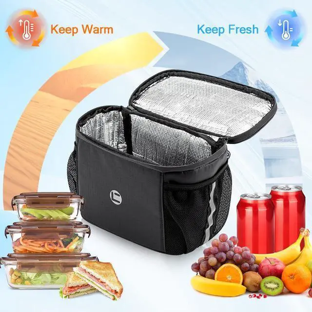 Alt view image 3 of 7 - Bike Handlebar Insulated Bag, Bike Front Phone Bag Cooler Storage Pouch With TPU Touch Screen Insulation Bicycle Frame Bag Strap On Cycling Accessories for Outdoor Hiking Travel Assistants