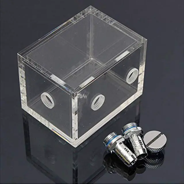 Alt view image 3 of 3 - 200ml Acrylic Water Tank Cooler Water Cooling Radiator Pc CPU WaterBlock
