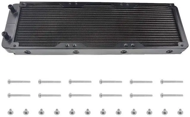 Main image of 18 Pipe Aluminum Heat Exchanger Radiator for PC CPU CO2 Laser Water Cool System Computer 360mm(A)