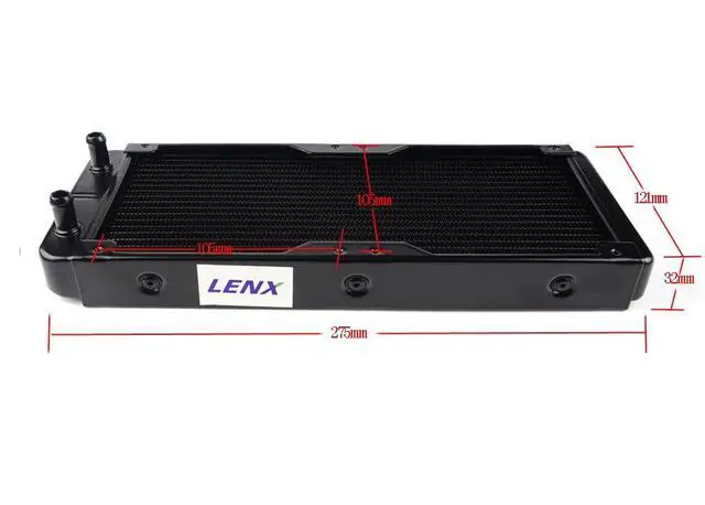 Alt view image 2 of 3 - 18 Pipe Aluminum Heat Exchanger Radiator for PC CPU CO2 Laser Water Cool System Computer 240mm(A)