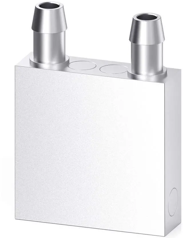 Main image of Aluminum Water Cooling Block, Liquid Water Cooler Heat Sink System for PC Computer CPU Graphics Radiator Heatsink Endothermic Head Silver(40mm x 40mm x 12mm)