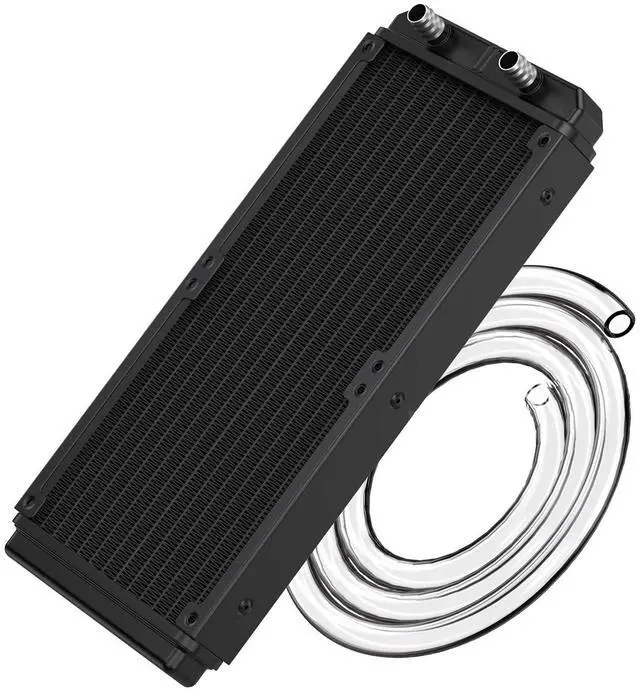 Main image of Water Cooling Radiator, 12 Pipe Aluminum Heat Exchanger Radiator with Tube for PC CPU Computer Water Cool System DC12V 240mm