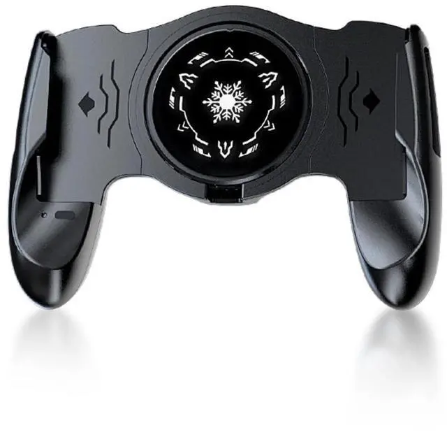 Main image of Phone Game Grip, Semiconductor, Adjustable Mobile Controller Handle Holder with Colorful Light Effect, Fan Cooling, for, iOS