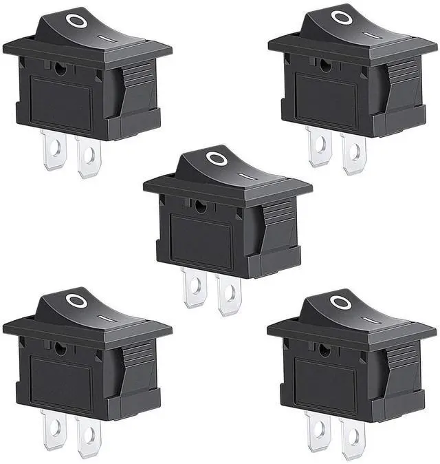 Main image of 5pcs Rocker Switch, Circuit Switch 2 Pin Snap-in On/Off Position Snap Boat Rocker Switch 12V/110V/250V OT8G