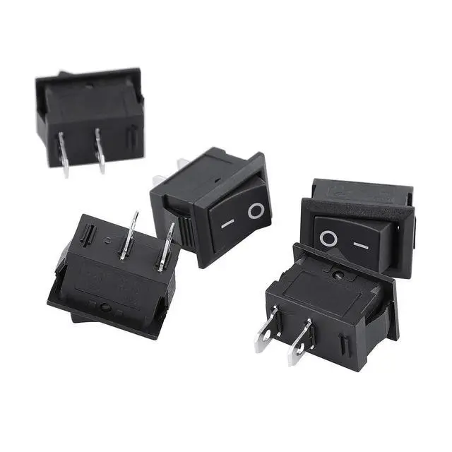 Alt view image 7 of 7 - 5pcs Rocker Switch, Circuit Switch 2 Pin Snap-in On/Off Position Snap Boat Rocker Switch 12V/110V/250V OT8G