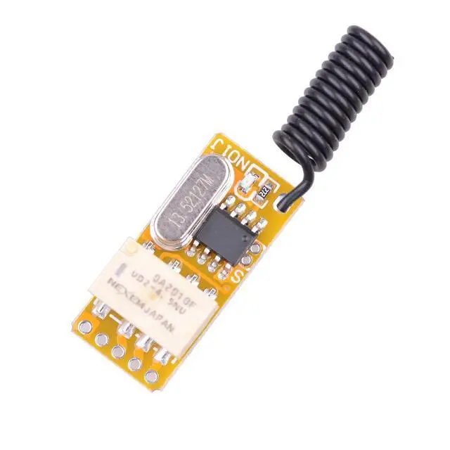 Alt view image 3 of 7 - 3.7-12V Wireless Remote Control Switch Mini Small PCB 433mhz RF Transmitter,3V -12V Battery Power Circuit Micro Controller for DIY