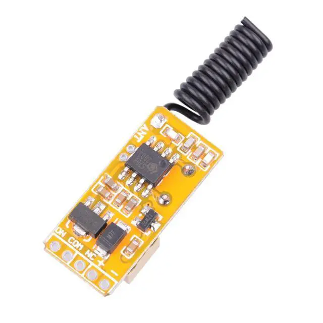 Alt view image 4 of 7 - 3.7-12V Wireless Remote Control Switch Mini Small PCB 433mhz RF Transmitter,3V -12V Battery Power Circuit Micro Controller for DIY