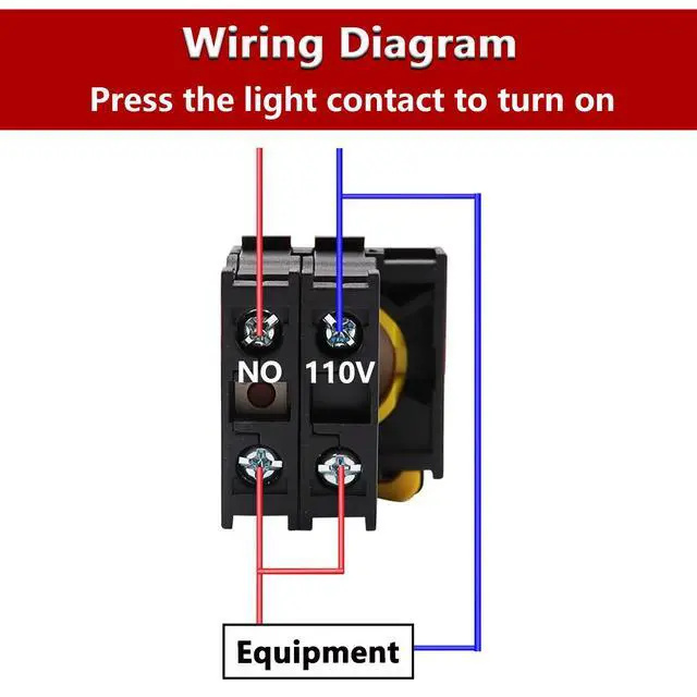 Alt view image 5 of 5 - Red LED Light Voltage 110V-220V 22mm 1 NO 2 Positions Waterproof IP65 Latching Rotary Selector Switch 10A 600V LA155-A1-10XD-R