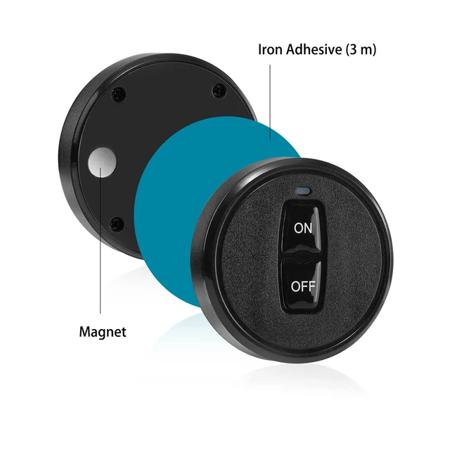 Alt view image 7 of 7 - Mini Remote Control Switch,DC 12V/24V/48V/10A Relay,328FT Range | Wireless RF Switch for Car,Motor,Lamps,LED Lights,Fan