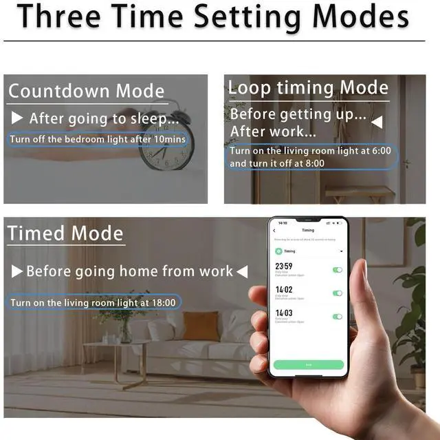 Alt view image 5 of 7 - WiFi Smart Switch, 1-63A Adjustable WiFi Circuit Breaker, Smart Life/Tuya APP Remote Control Monitor Voltage Power Energy Usage, Compatible with Alexa Google Home, DIN Rail Mountable