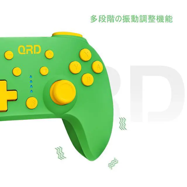 Alt view image 3 of 6 - Junior E5 Wireless Controller for Switch/Lite/OLED/Switch 2 Windows PC Mac iOS Android,6 Axis Gyro,TURBO (Switch Controller Green)
