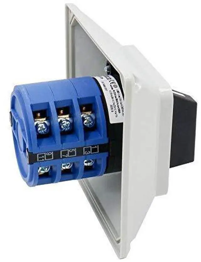 Alt view image 6 of 7 - 3 Phase Rotary Changeover Switch 40A 660V,3 Position (1-0-2) 12 Terminal Universal Cam Selector Switch with Waterproof Exterior Box,Manual Transfer Switch for Motor Control,SZW26-40/D303.3D