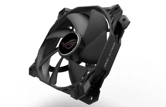 Alt view image 2 of 6 - ROG Strix XF120 Whisper-Quiet, High Air Flow, 4-pin PWM Fan for PC Cases, Radiators or CPU Cooling (120mm, up to 400,000 Hours lifespan, Magnetic-Levitation, 1800RPM), 5 Year Warranty
