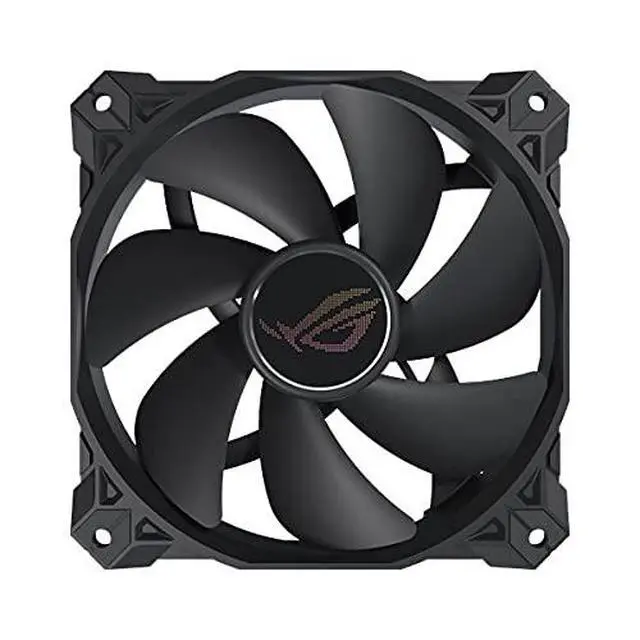 Alt view image 3 of 6 - ROG Strix XF120 Whisper-Quiet, High Air Flow, 4-pin PWM Fan for PC Cases, Radiators or CPU Cooling (120mm, up to 400,000 Hours lifespan, Magnetic-Levitation, 1800RPM), 5 Year Warranty