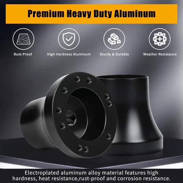 Alt view image 6 of 7 - Club Car Steering Wheel Adapter Hub for Club Car Precedent/Tempo/Onward Golf Carts with 5-6 Holes Golf Cart Steering Wheel