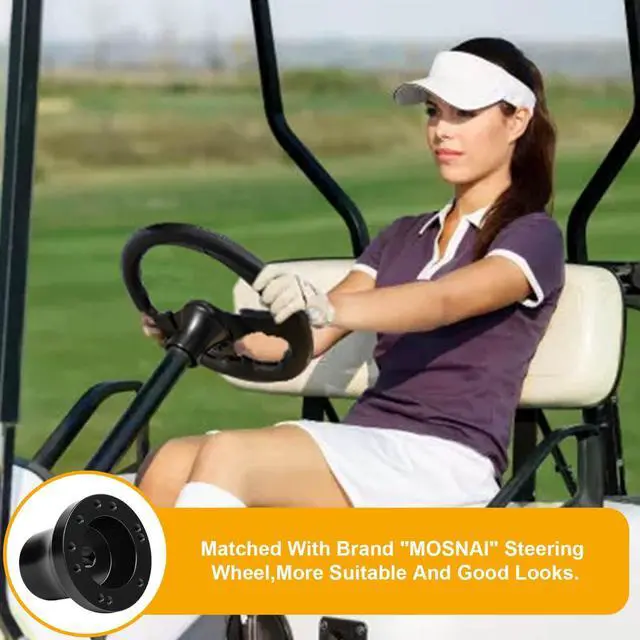 Alt view image 7 of 7 - Club Car Steering Wheel Adapter Hub for Club Car Precedent/Tempo/Onward Golf Carts with 5-6 Holes Golf Cart Steering Wheel