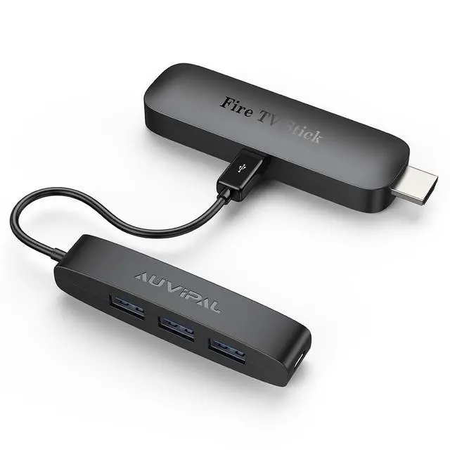 Alt view image 6 of 7 - 3-Port Micro USB OTG Hub Adapter (3 USB Ports + Power Port) for Fire Stick 4K, PlayStation Classic, Raspberry Pi Zero, Sega Genesis Mini, S/NES Classic Mini and More - Black